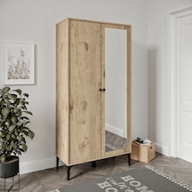 Massimo Aynalı,kapaklı,raflı Portmanto/ayakkabılık %100mdf