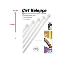 Cırt Kelepçe Kablo Bağı Beyaz Siyah Gri Renk Seçenekli Onkar Otk-24577