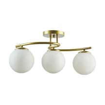 Luna Model Kapalı Glop Camlı Modern Plafonyer Avize .