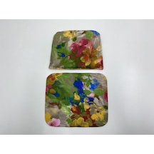 Knsz minder seti 1 li zng&mğr&uslu çiçek desen oturma ve sırt tel sandalyesi minderi bir arada