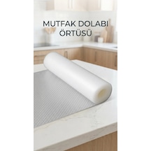 Şeffaf Kaydırmaz Dolap İçi Raf Örtüsü 45x300 Cm Pvc Malzeme