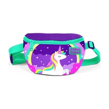 Coral High Kids Mor Su Yeşili Unicorn Desenli Bel Çantası 22491 Mor