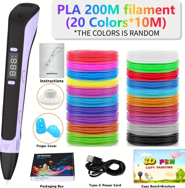 Willowhaven Pembe 12 Renk 3d Yazıcı Kalem Seti Yaratıcılık Ve Stem Öğrenme si