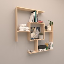 Rafkestir Paris Duvar Raf Seti Akçaağaç ( Mat )