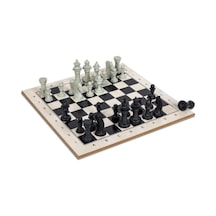 Ahşap Zeminli Satranç Takımı 33 Cm 1258963145930