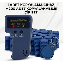 Marelli Kopyalanabilen 125 Khz Mavi Çip Keyfob, Anahtarlık 200 Adet + Kart Çip Kopyalama Cihazı