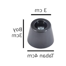 Plastik Konik Ayak Yükseltici, 3 Cm Boy, 3-4 Cm Çap 6395751