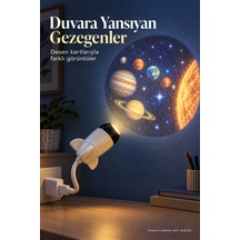 Desenli Projeksiyon Lambası Bilgisayar Usb Girişinden Kullanımlı
