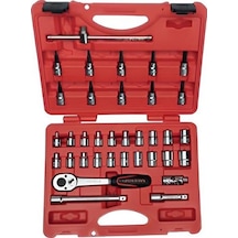 İzeltaş 14000005135 3/8" Altı Köşe Lokma Anahtar Ve Lokmalı Allen Set 35 Parça