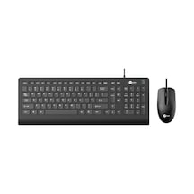 Lenovo Lecoo CM103 USB Kablolu Türkçe Q Klavye & Mouse Set Siyah
