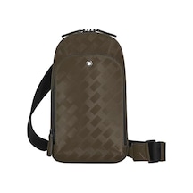 Montblanc Extreme Deri Orta Boy Vücut Çantası 221602 Haki