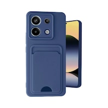 Xiaomi Redmi Note 13 Pro 5g Kılıf Kelvin Kartvizitli Silikon - Lacivert -