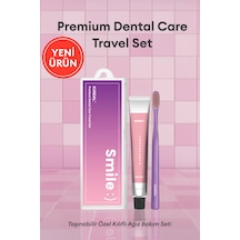 Taşınabilir Özel Kılıflı Diş Macunu Ve Diş Fırçası Seti Kundal Premium Dental Care Travel Set