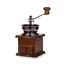 Dönme Dolap Tasarımı Vintage Manuel Kahve Değirmeni Seramik Hareketli Retro Ahşap Kahve Değirmeni