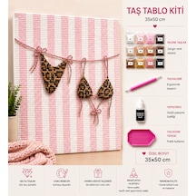 Bedazzling Taşlı Tuval Kiti Büyük Boy Bikini 1 Adet