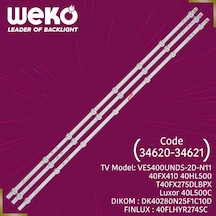 Wkset-5028 34620X2  34621X1 17Dlb40Vxr1 - Lb40017 3 Adet Led Bar