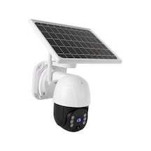 Solar Panelli Su Geçirmez Gece Görüş Destekli Wifi Bağlantılı Güvenlik Kamerası