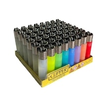 Clipper Reusable Renkli Çakmak 48'li Paket