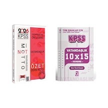 Yargı 2026 Kpss Ortaöğretim Ön Lisans Vatandaşlık Özet Ders Notu Ve Deneme Seti 2 Kitap Yargı Yayınları
