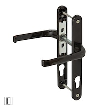 Pimapen Pvc Alüminyum Çift Taraflı Metal Kapı Kolu Oda Siyah Pimapen Pvc Alüminyum Çift Taraflı Metal Kapı Kolu Oda Siyah