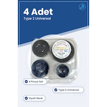 Lüks Ocak Bek Takımı Type 2 Universal 4 Adet Siyah Gaz Ocağı Beya