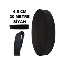 Lastik Sert Yumuşak Çamaşır Don Etek Bel Paça Bebe Lastiği 4.5 CM 20 M Siyah