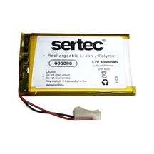 Sertec 605080 3.7v 3000mah Lithium Polymer Pil - Bms Devreli