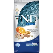 N&D Ocean Morina Balıklı ve Portakallı Düşük Tahıllı Yetişkin Kedi Maması 5 KG