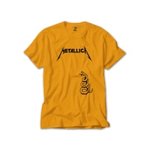 Metallica Snake Sarı Tişört Sarı