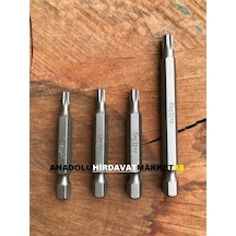 Fivestar 4 Parça Tork Uç Seti Bits Uç Seti T15 T20 T25 T30 Mıknat