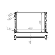 Orıs Radyatör Brazing Lgn 97-01 -espace Iıı 99-02 1.6-1.8-2.0-1.9d Klimasız Mek 635x438x22 Orıs Brn044022 7701045345 7701045410 7701049754