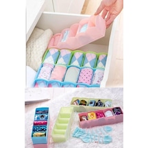 Çekmece İçi Çorap Kravat Aksesuar Düzenleyici 5 Bölmeli Organizer Plastik Turuncu Tr Diğer