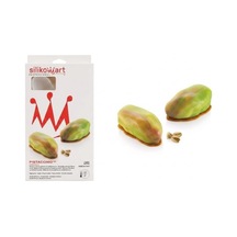 Silikomart Professional Pistacchio 120 Antep Fıstığı Görünümlü Silikon Kalıp Seti Beyaz