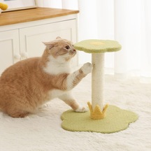 Kedi Tırmalama Direği, Kedi Ağacı Kedi Kulesi, Sisal Kaplı Tırmalama Direkleri Ve Çiçek Şekli Platformu İle Kap
