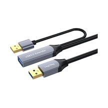 Usb 3.0 Uzatma Kablosu Sinyal Güçlendirici Extender Destekli Usb-a Uzatıcı Kablo 10 Metre Diger