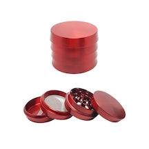 Kırmızı 52 MM 4 Katlı Grinder Herbal Öğütücüsü Parçalayıcı  Rb84kr