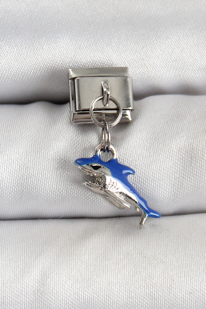 Dodes Dodes 316l Çelik Sallantılı Köpekbalığı Model Gümüş Renk Nomination Charm Tg27bc1463 Çok Renkli
