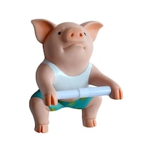 Ulzyvf Tutucu Tutucu Rulo Monte Komik Kağıt Havlu Havlu Duvara Domuz Doğal Sg Doğal