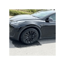 Red Lion Parts Tesla Model Y 2023-2025 Uyumlu 19 İnç Uberturbine Stil Jant Kapağı Seti - Mat Siyah