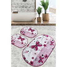 Danous Banyo Halısı Djt 3 Lü Set Çok Renkli