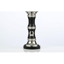 Vitale Silver Siyah Dekoratif Obje 12 12 31 Cm