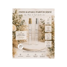 Hediyelik Cam Fısfıs Kolonya Şişesi ,sprey Kolonya Şişesi, Süssüz , Tester Parfüm Şişesi , Gold Kapak - 10ml-20 Adet - 884508722