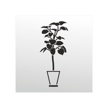 Folyo Sticker Vazo 70cm Uzunluk Siyah