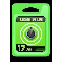 İphone 17 Air Raze Metal Kamera Lens - Mavi Diğer