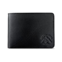 Alphaclub Bag Erkek Hakiki Deri Siyah Çok Bölmeli Cüzdan