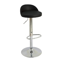 Bürocci Jack Bar Sandalyesi - Siyah Deri - 9560S0101 Çok Renkli