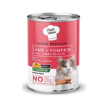 Chef's Choice Pumpkin Pate Lamb Kuzulu Balkabaklı Tahılsız Yetişkin Kedi Konservesi 24 x 400 G