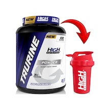High Nutrition %100 Pure Taurine Powder 300 G 100 Servis 3000 MG + Shaker