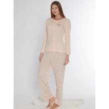 Uzun Kol Pijama Takım Viskon Alperi 790-76 SOMON