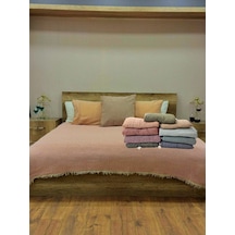 Mavi 4 Katlı Çift Taraflı Çift Kişilik Müslin Battaniye %100 Pamuk 230x240 Cm Mavi Mavi 4 Katlı Çift Taraflı Çift Kişilik Müslin Battaniye %100 Pamuk 230x240 Cm Mavi